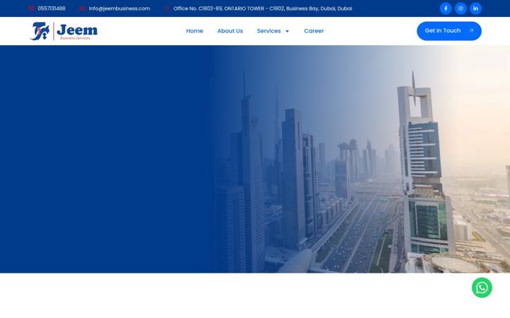 Screenshot of jeembusiness.com