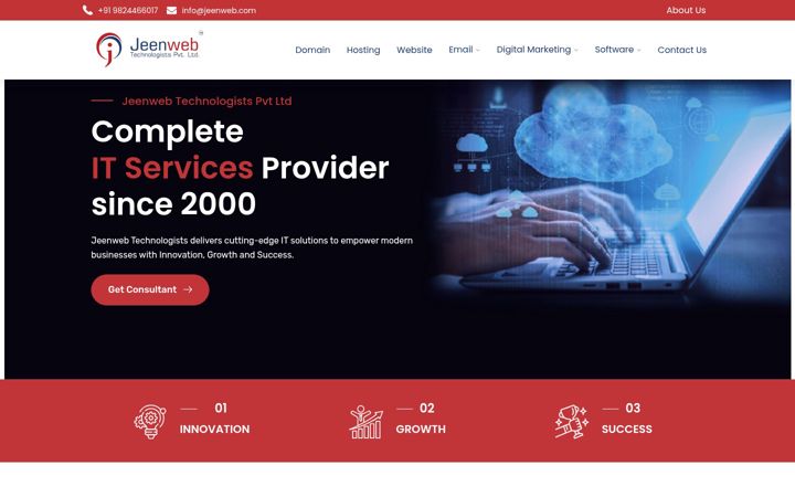 Captură de ecran a jeenweb.com