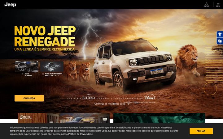 Screenshot of jeep.com.br