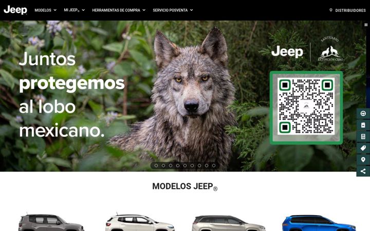 Screenshot of jeep.com.mx