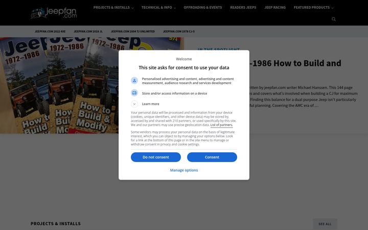Screenshot of jeepfan.com