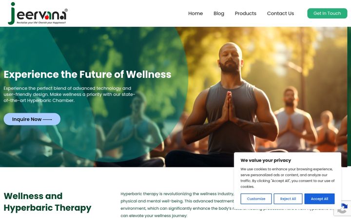 Screenshot of jeervana.com