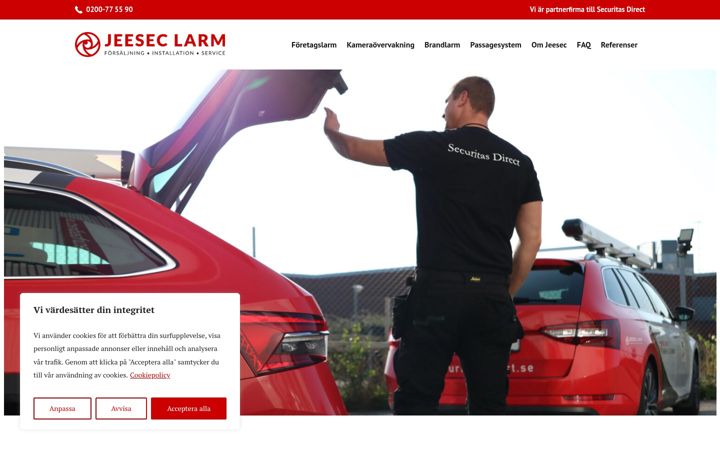 Screenshot of jeesec.se