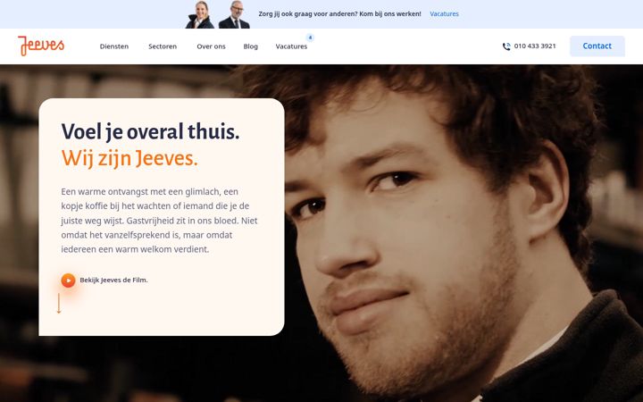 Screenshot of jeeves.nl