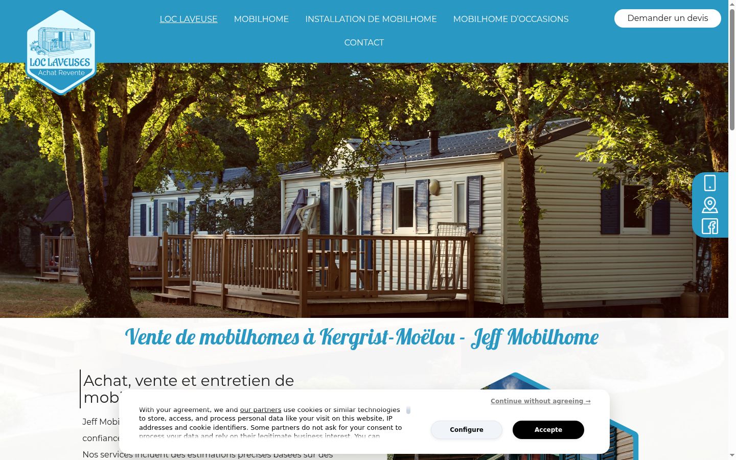 Screenshot tal-banner tal-kunsens muri qabel kwalunkwe interazzjoni