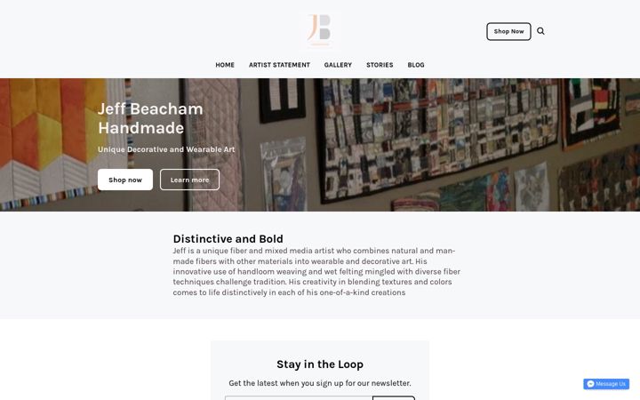 Screenshot of jeffbeacham.com