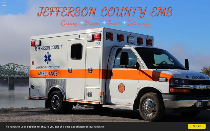 Screenshot of jeffersoncountyemsema.org