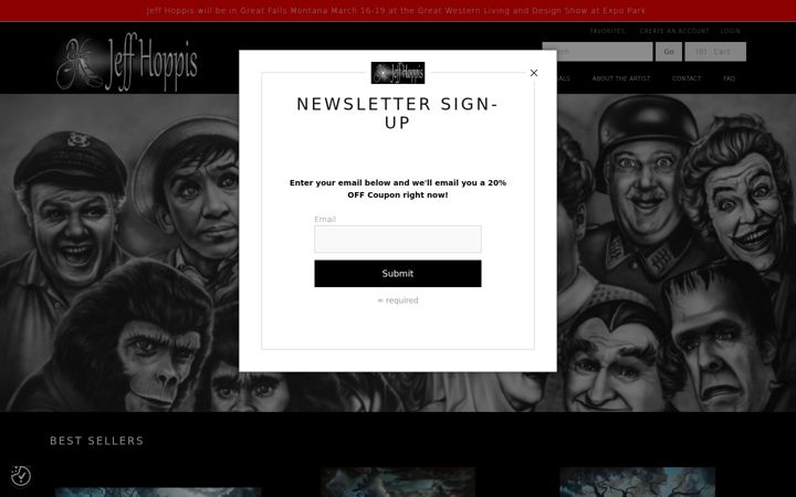 Screenshot of jeffhoppis.com