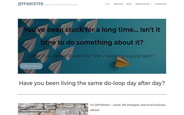 Screenshot of jeffmeister.net
