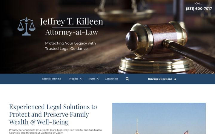 Screenshot of jeffreykilleen.com