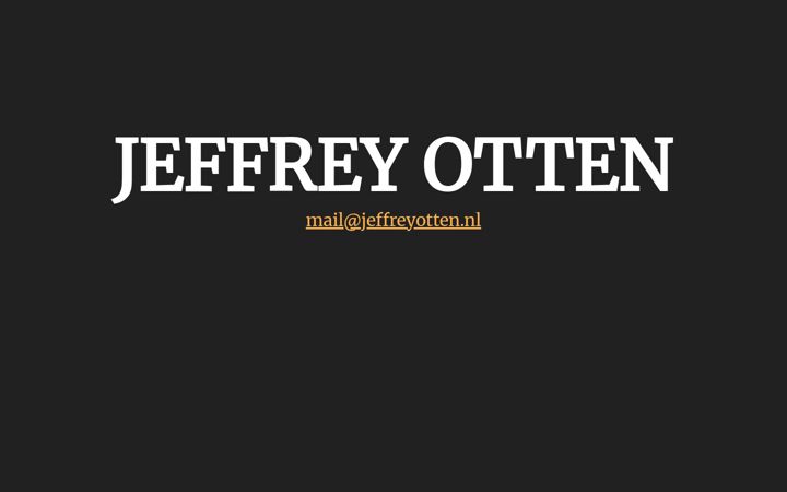 Screenshot of jeffreyotten.nl