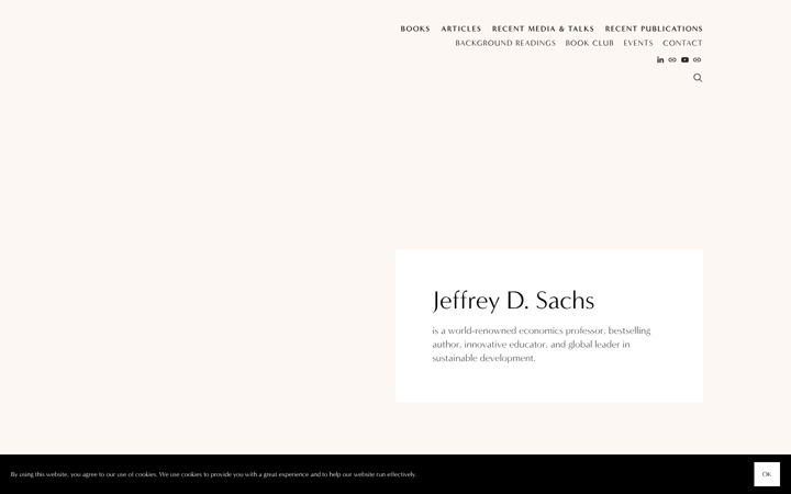 Screenshot of jeffsachs.org