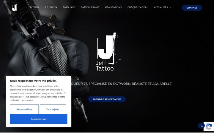 Screenshot of jefftattoo.fr