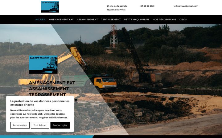 Screenshot of jefftravaux.fr