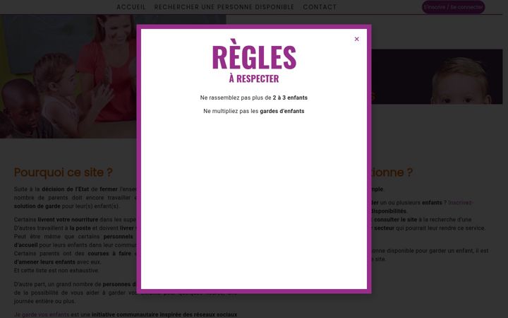 Screenshot of jegardevosenfants.fr