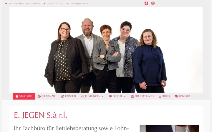 Screenshot of jegen-sarl.com