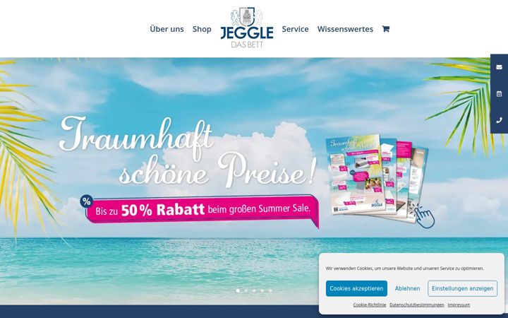 Screenshot of jeggle-das-bett.de