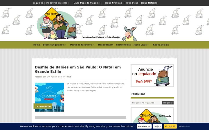 Screenshot of jeguiando.com.br