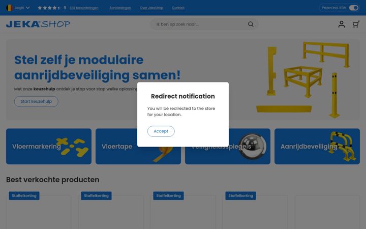 Screenshot di jekashop.be