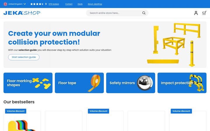 Zrzut ekranu jekashop.co.uk