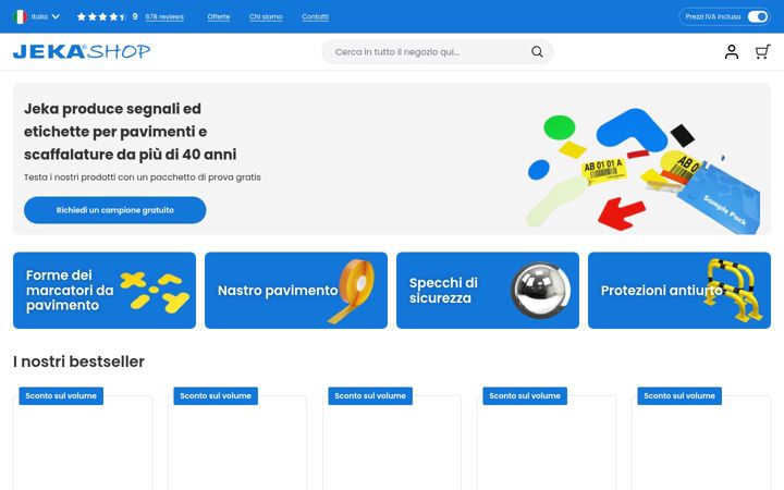 Zrzut ekranu jekashop.it