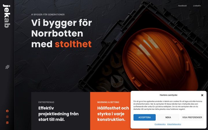 Screenshot of jekgruppen.se