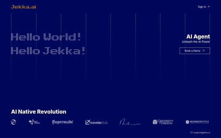 Screenshot of jekka.ai