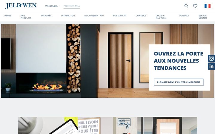 Screenshot of jeld-wen.fr