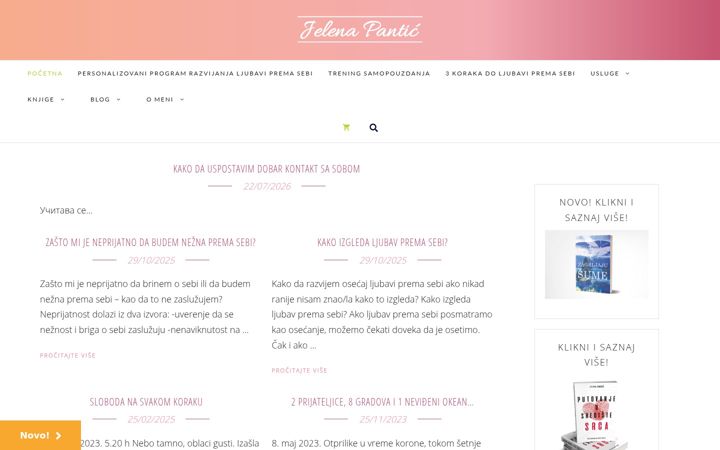 Screenshot of jelenapantic.com
