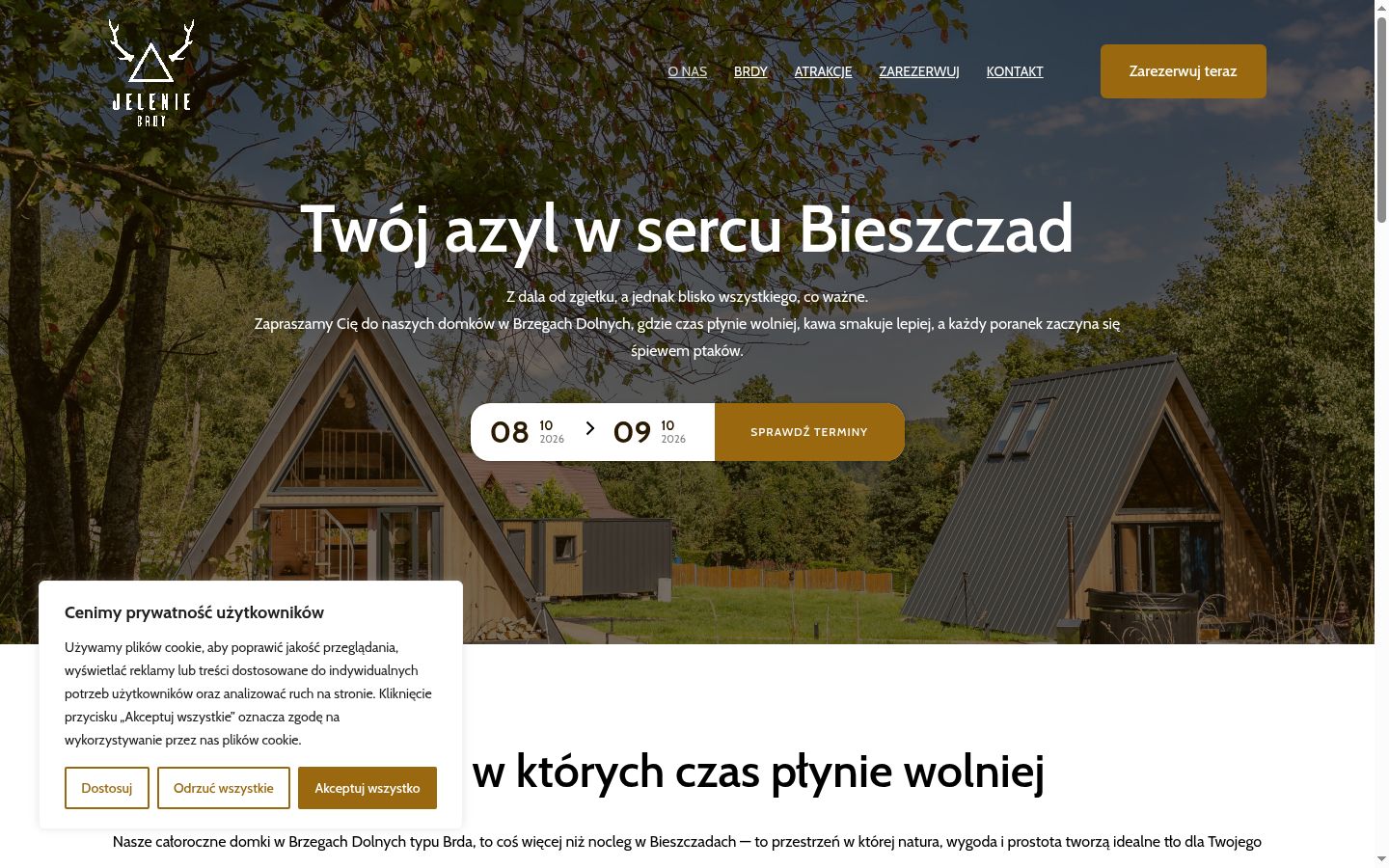 Zrzut ekranu banera zgody wyświetlanego przed jakąkolwiek interakcją