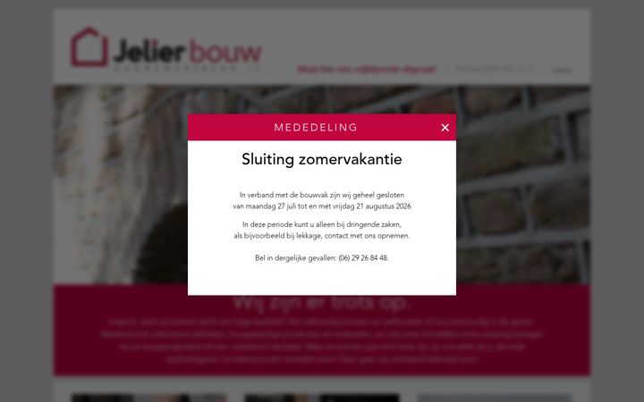 Screenshot of jelierbouw.nl