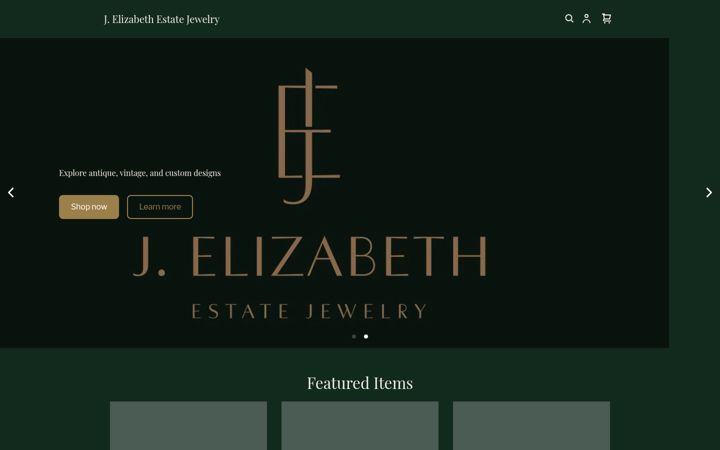 Screenshot of jelizabethestatejewelry.com