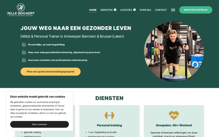 Screenshot of jellebogaert.be