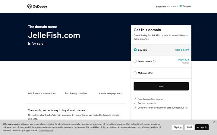 Screenshot of jellefish.com
