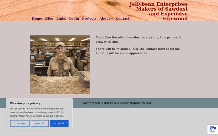 Screenshot of jellybeanenterprises.com