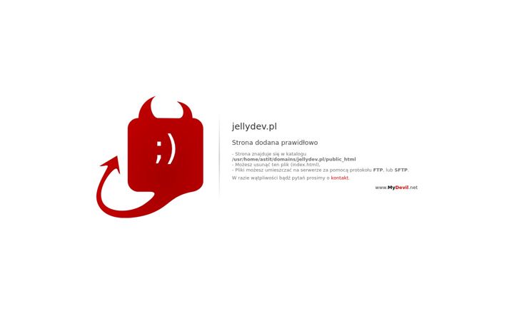 Screenshot of jellydev.pl