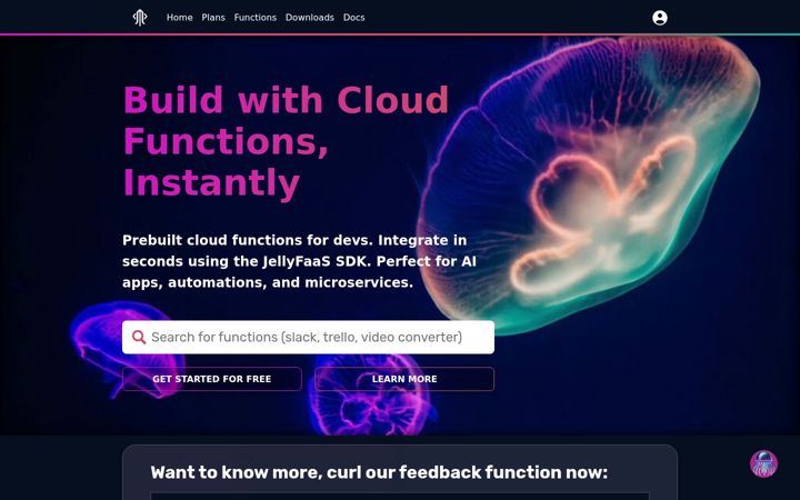 Screenshot of jellyfaas.com