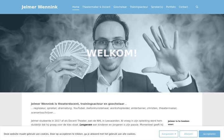 Screenshot of jelmerwennink.nl