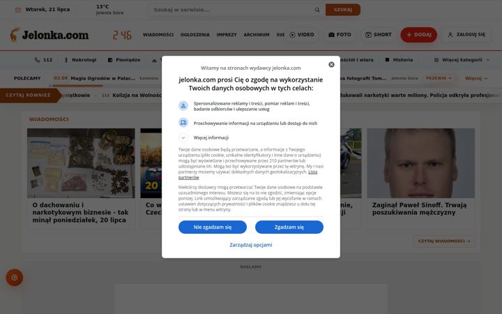Screenshot of jelonka.com