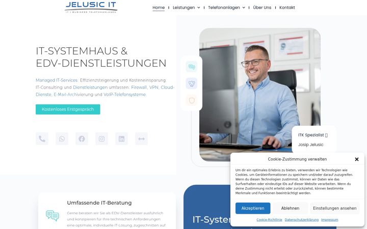 Screenshot of jelusic-it.de