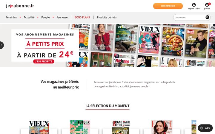 Screenshot of jemabonne.fr