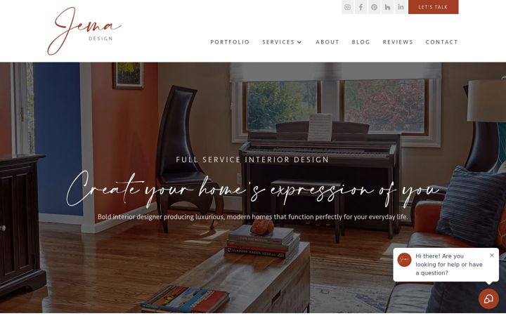 Screenshot of jemadesigninc.com
