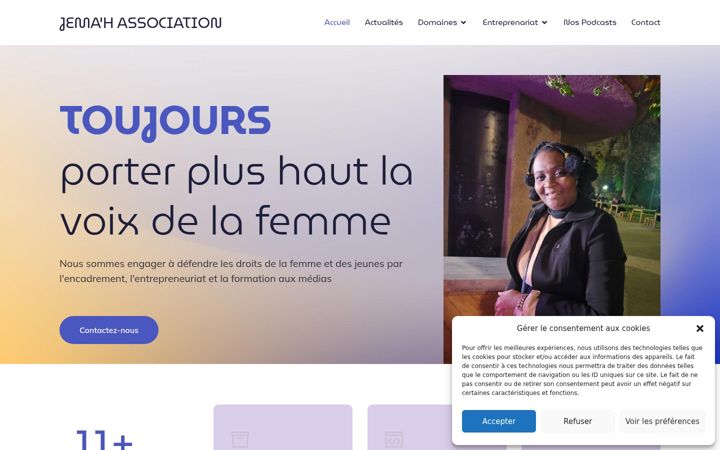 Screenshot of jemah.org
