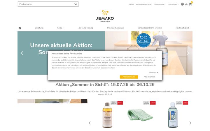 Screenshot of jemako.com