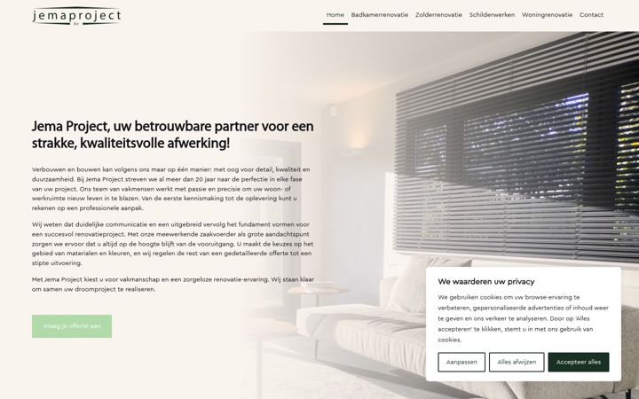Screenshot of jemaproject.be