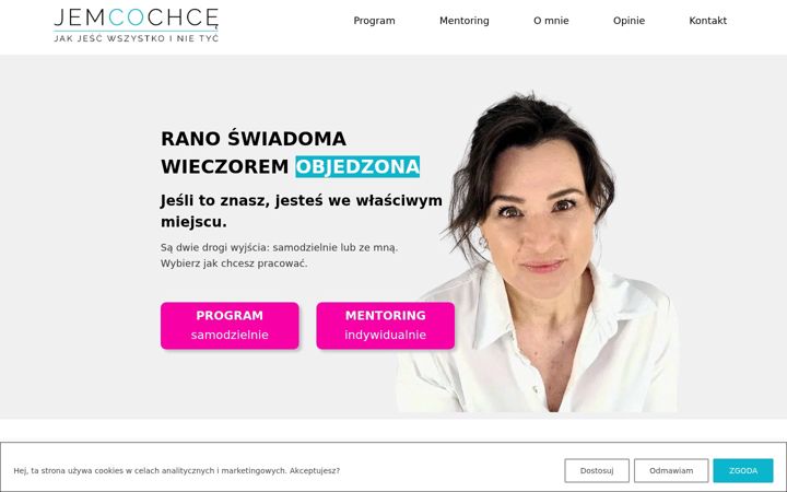 Screenshot of jemcochce.pl