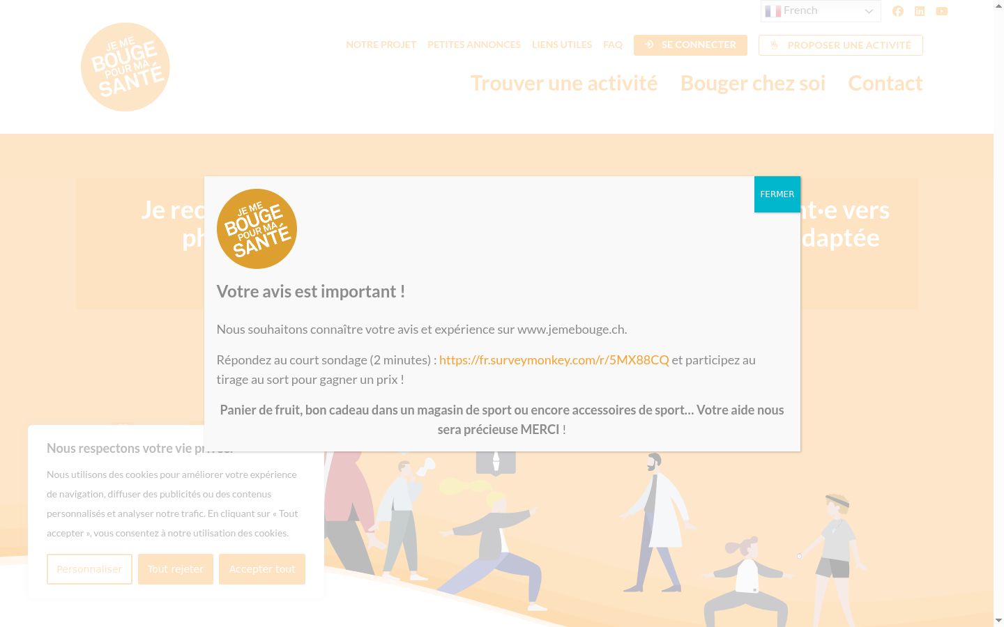 Screenshot tal-banner tal-kunsens muri qabel kwalunkwe interazzjoni