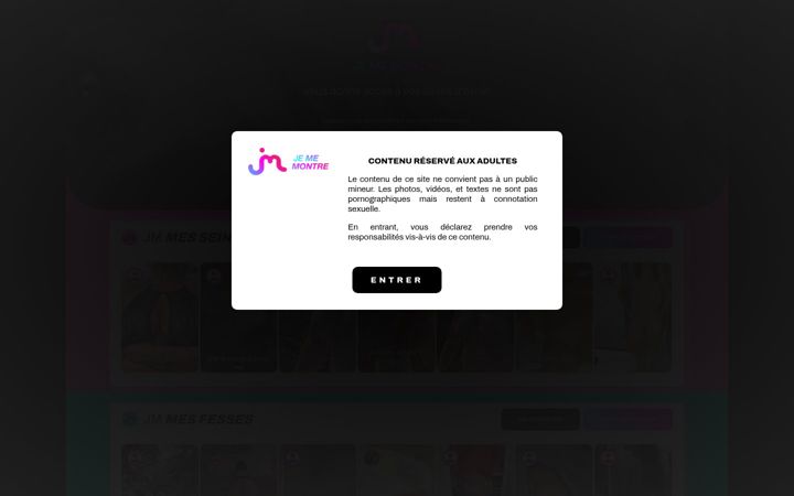 Screenshot of jememontre.com