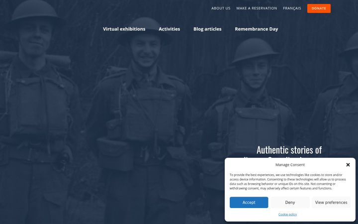 Screenshot of jemesouviens.org