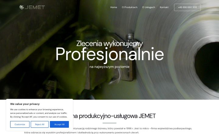 Screenshot of jemet.pl